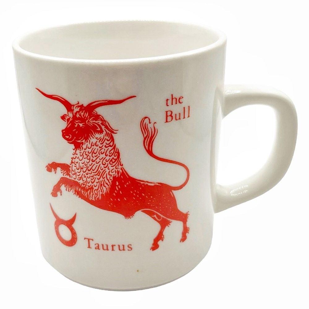 Vintage Zodiac Taurus the Bull Mug